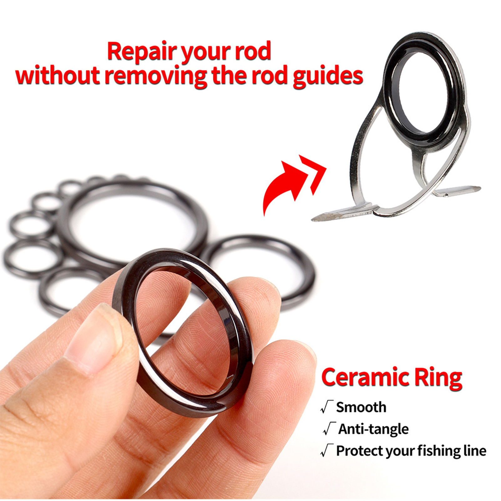 Fishing Rod Guide Repair Kit C - đánh giá và giá Fishing Rod Building Kit