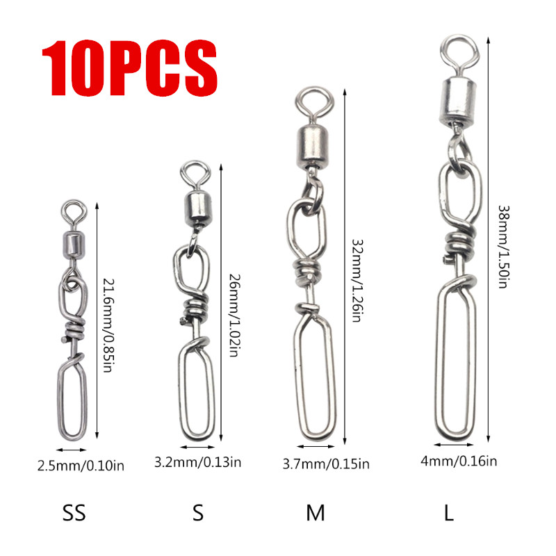 10Pcs Stainless Steel Quick Sn - đánh giá và giá Fishing Rod Building Kit