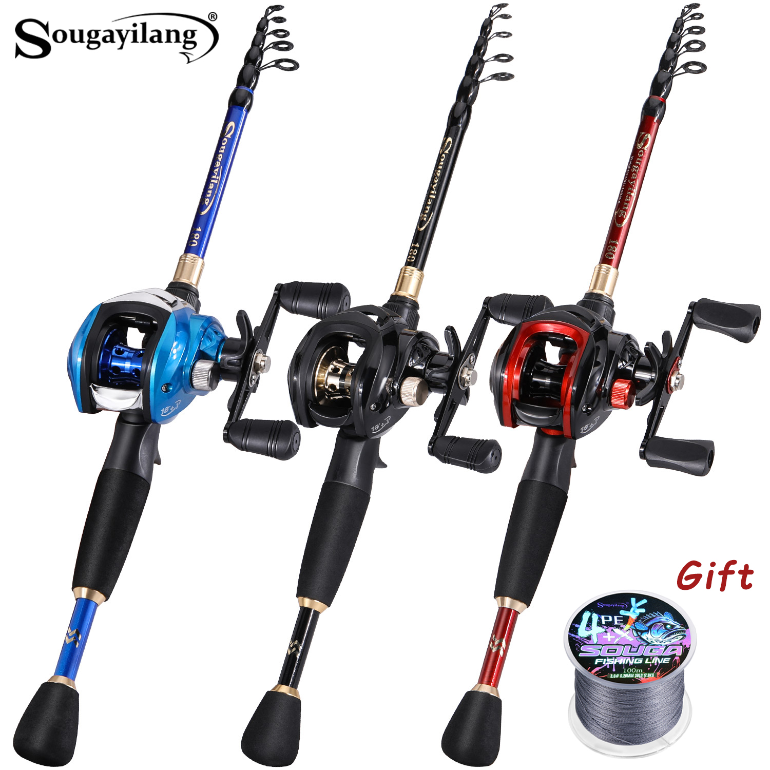 Sougayilang Fishing Set with C - đánh giá và giá Fishing Rod Carbon Fiber