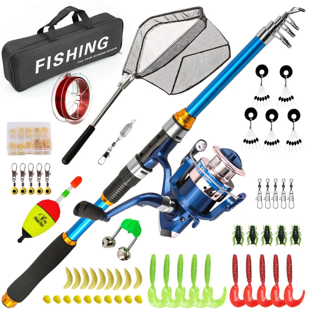 2.1-3.6M Telescopic Glass Fibe - đánh giá và giá Fishing Rod Spinning