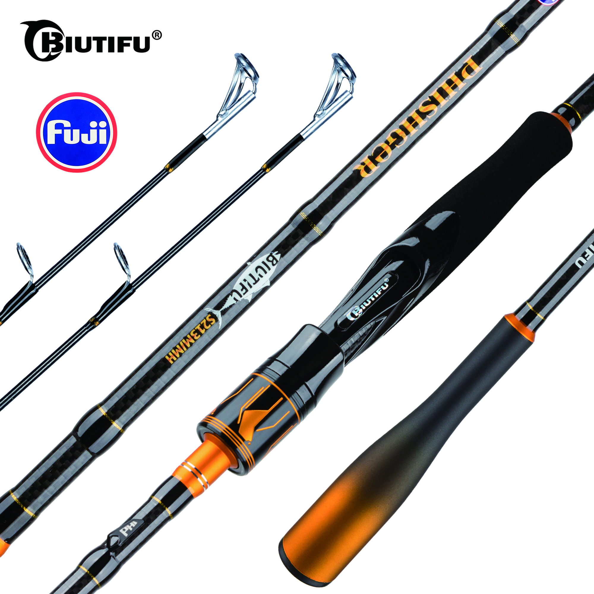BIUTIFU 2-Tip Fuji Guide Spinn - đánh giá và giá Fishing Rod Surf