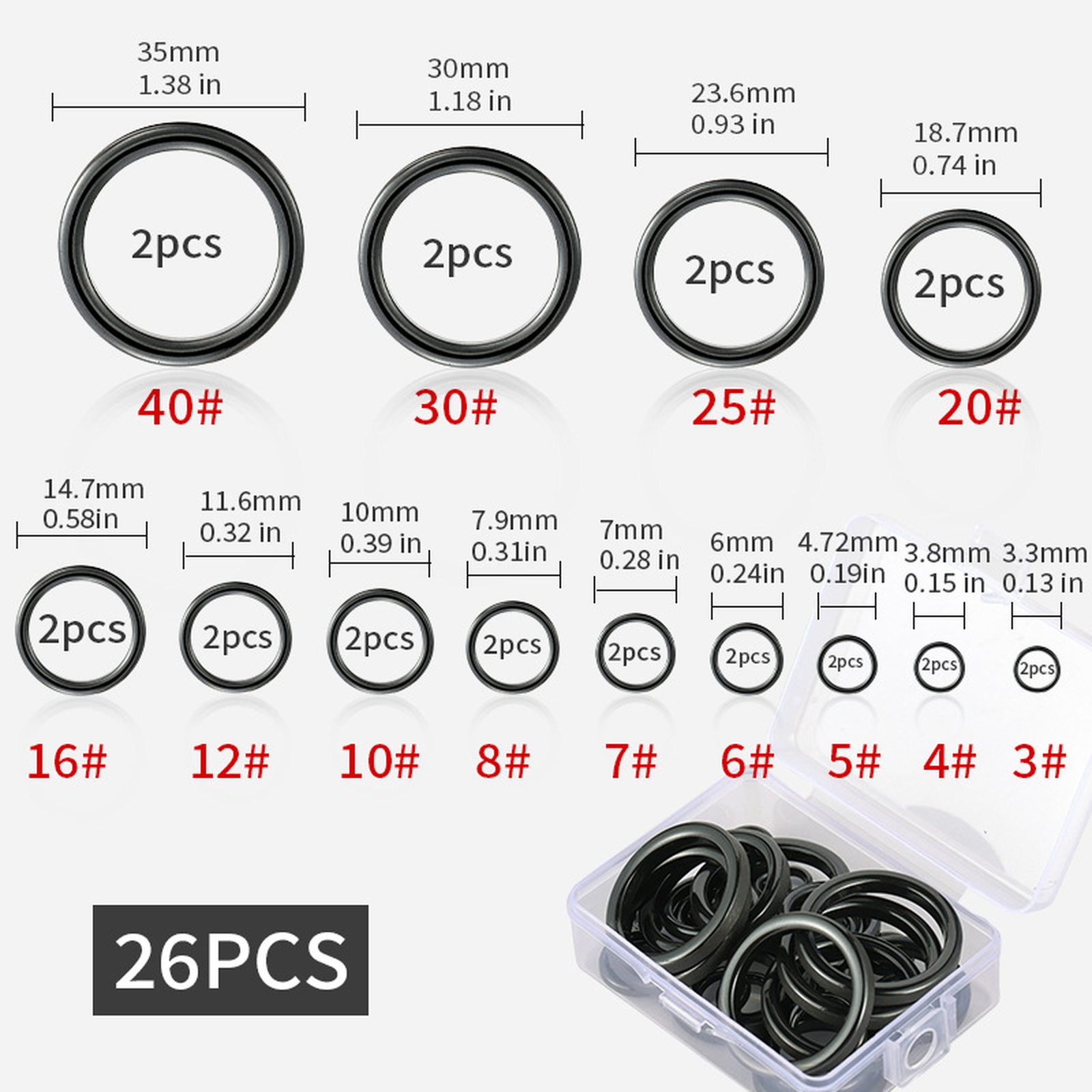 26PCS Fishing Rod Guide Ring K - đánh giá và giá Fishing Rod Guide Replacement