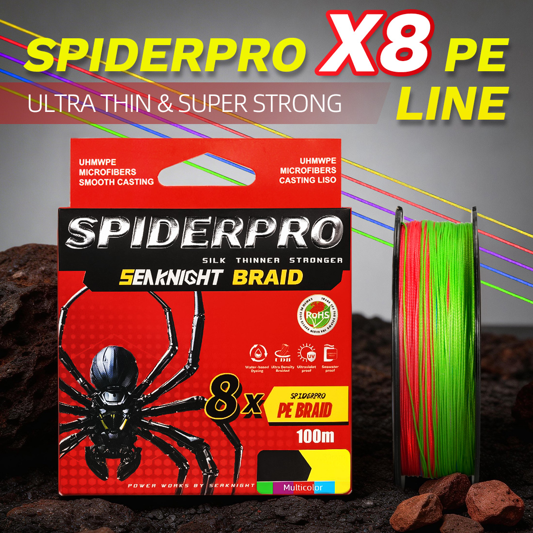 SeaKnight Brand SPIDERPRO X8 S - đánh giá và giá Fishing Rod Boat