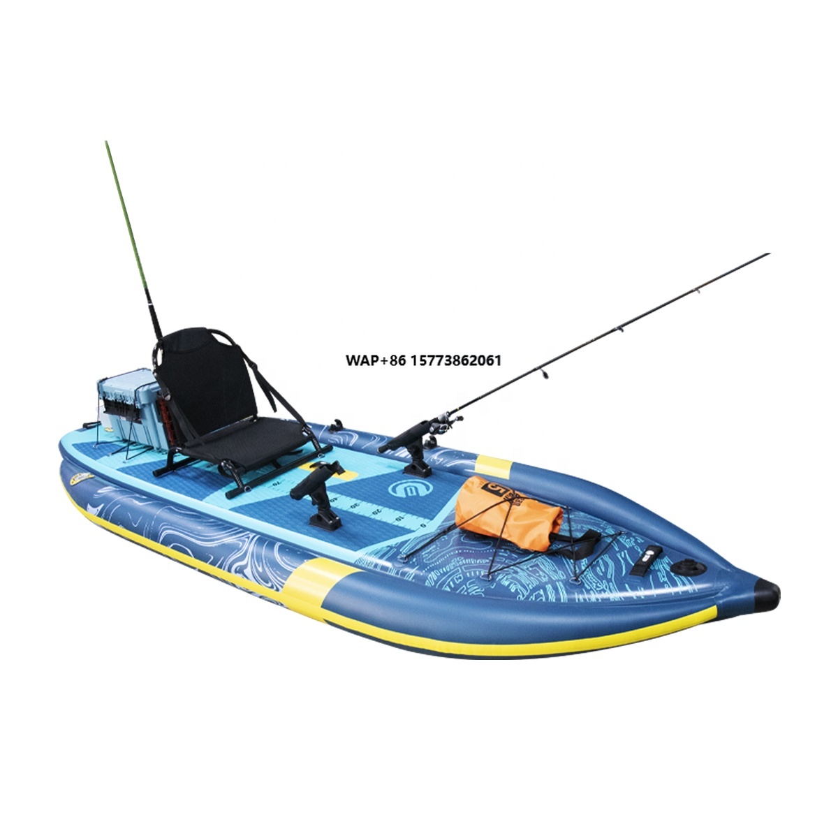 Three Air Chamber Inflatable F - đánh giá và giá Fishing Rod Boat